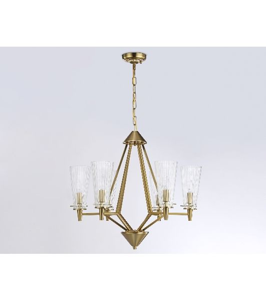 Светильник Ambrella light TR3231/6 BS/FR латунь/белый матовый E14*6 max 40W D610*585
