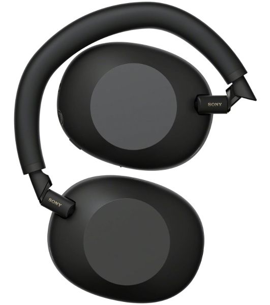 Беспроводные/проводные наушники Sony WH-1000XM6 черный, полноразмерные, Bluetooth + проводной, адаптивное активное шумоподавление, до 40 ч