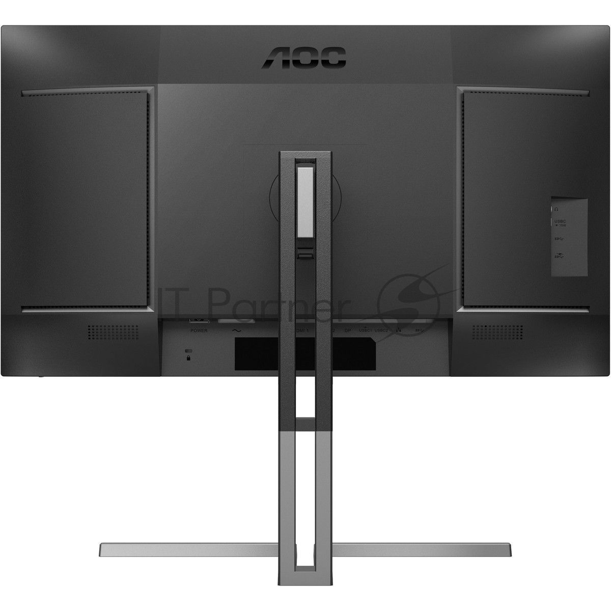 Монитор 27" AOC U27U3CV Nano IPS 3840x2160, 60 Гц (75 Гц макс.), 4 мс, 16:9, 400 кд/м², 2×HDMI 2.0, DP 1.4, USB-C (96 Вт PD), USB Hub (4×USB 3.2 Gen2 + 1×USB-C), RJ-45, 3.5 Jack, динамики (2×3 Вт), DisplayHDR 400, Adaptive-Sync, KVM, черный