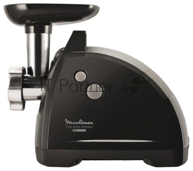 Мясорубка электрическая Moulinex ME684832 черный, 2000 Вт, 3.5 кг/мин, реверс, защита от перегрузки, насадки - 10