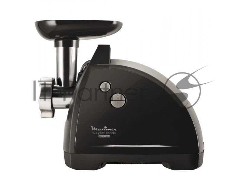 Мясорубка электрическая Moulinex ME684832 черный, 2000 Вт, 3.5 кг/мин, реверс, защита от перегрузки, насадки - 10