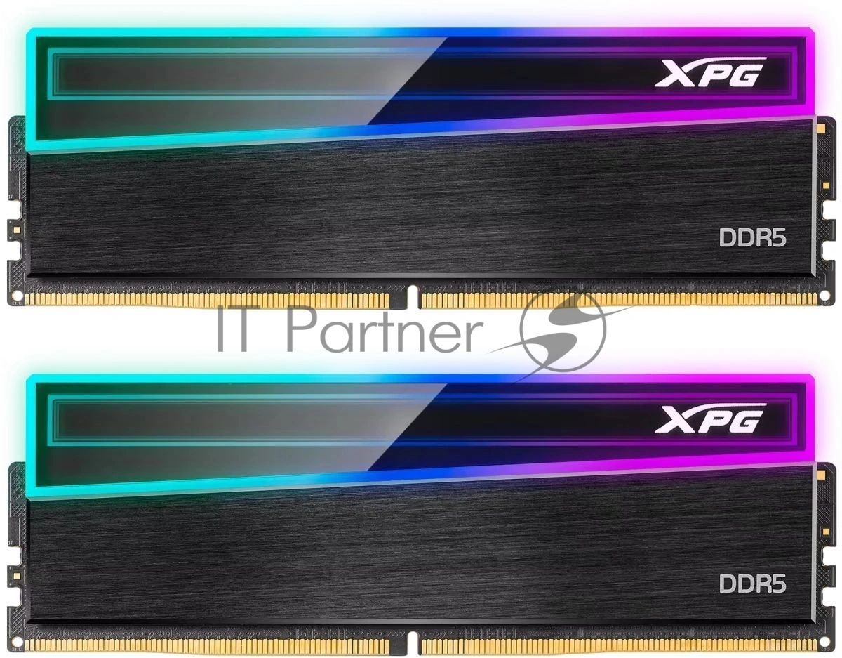 Память DDR5 2x16GB 6400MHz A-Data AX5U6400C3216G-DCNKRBK XPG Novakey RGB RTL Gaming PC5-51200 CL32 DIMM UDIMM ECC 288-pin 1.4В kit dual rank с радиатором Ret