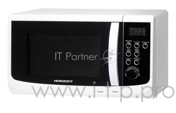 Микроволновая печь Horizont 23MW800-1379CAW белый, 23 л, 800 Вт, переключатели -поворотный механизм/кнопки