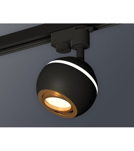 Светильник Ambrella light XT1102023 SBK/PYG черный песок/золото желтое полированное MR16 GU5.3 LED 3W 4200K