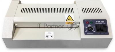 Ламинатор ГЕЛЕОС FGK 320, А3, 2х250 (пленка 60-250мкм), 600 мм/мин, 4 вала, реверс, хол. ламин., регул. темп., металл. корпус, мах толщина 2мм