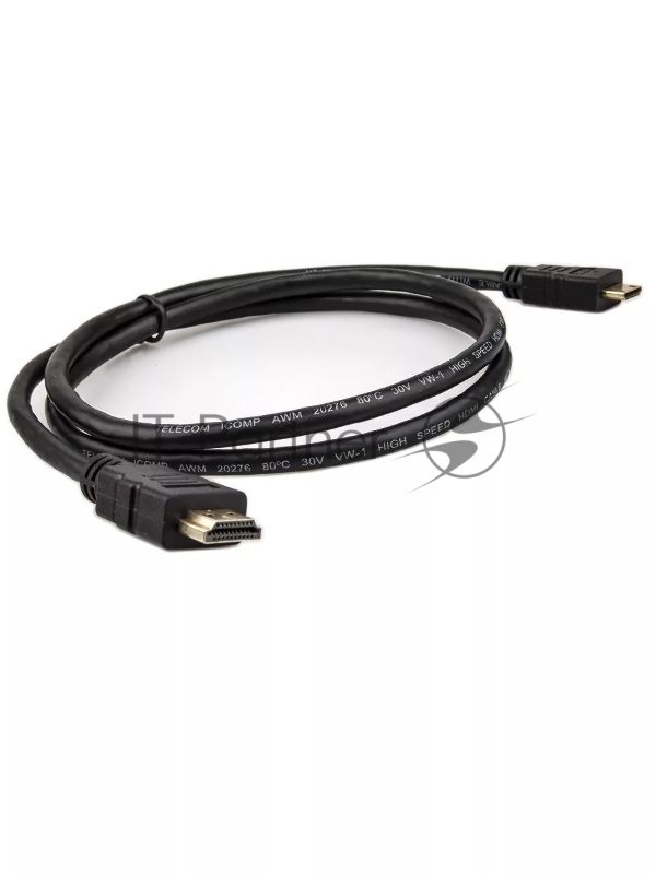 Кабель HDMI-19M --- MiniHDMI-19M ver 2.0+3D/Ethernet,1m Telecom