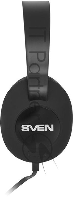 Проводные наушники SVEN AP-310M черный, накладные, Jack 3.5 мм, встроенный микрофон