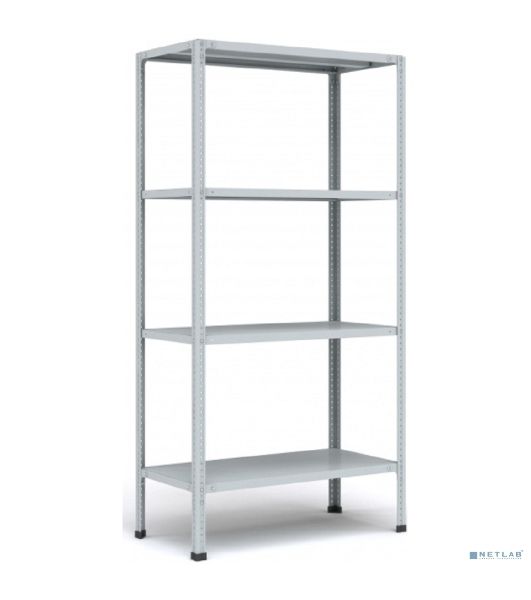 Стеллаж MS 200KD/100x40/4 (Размеры внешние (ВхШхГ) 2000х1000х400 мм, 4 полки, с разборной стойкой) S24099244402
