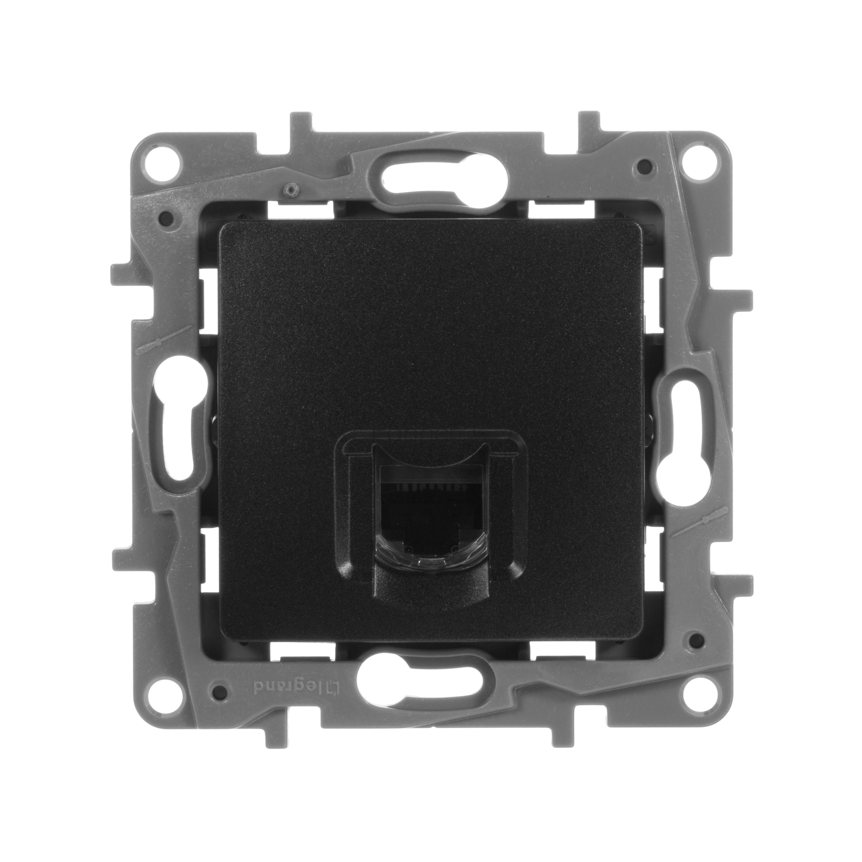 Розетка Legrand ETIKA RJ45 6 UTP антрацит 672653