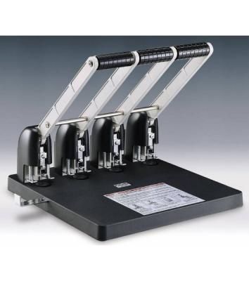 Дырокол Kw-Trio Heavy Duty 954, до 150 листов, металл/пластик черный, отверстий: 4, с линейкой