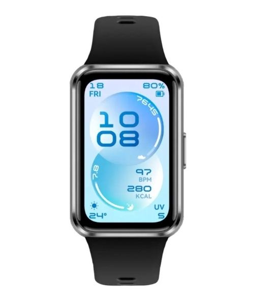 Фитнес-браслет HUAWEI Band 11 BNE-AL00, 1.62" AMOLED, Bluetooth, IP68, черный / серебристый
