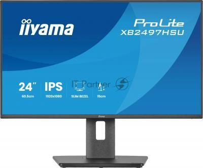 Монитор Iiyama 23.8" ProLite XB2497HSU-B1 черный IPS LED 16:9 M/M матовая HAS Piv 250cd 178гр/178гр 1920x1080 100Hz DP FHD USB 4.7кг