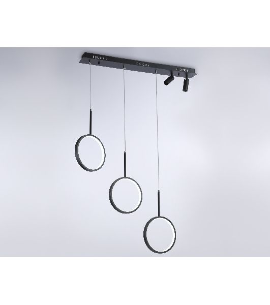 Светильник Ambrella light FL5278/3+2 BK черный 59W 3000K/4200K/6400K+4200K 800*20*1200 (ПДУ ИК)
