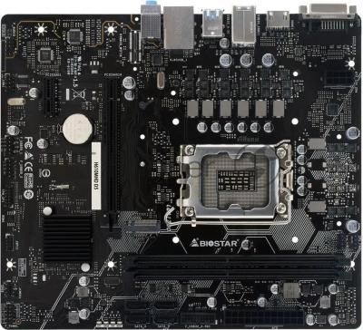 Материнская плата Biostar H610MHD D5, LGA1700, Intel H610, 2xDDR5, 4xSATA, 1xM.2, 1xPCIe 4.0 x16, HDMI, DVI-D, 1x1Gb LAN, 3x3.5 мм, 7.1, microATX