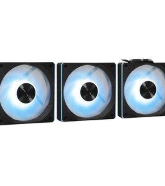 Вентилятор для корпуса Lian-Li Uni Fan CL Wireless 120 ARGB 124х120x28 черный 4-pin 29.8дБ (упак.:3шт) (G99.12CL1W3B.R0) Ret
