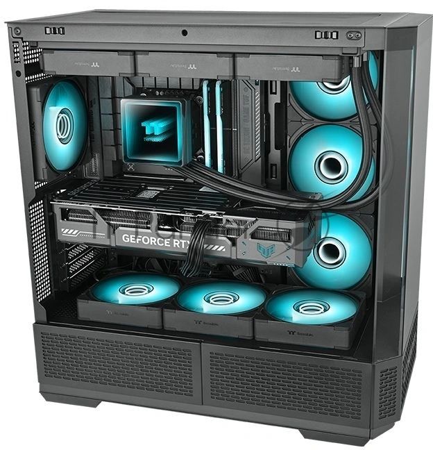Вентилятор для корпуса Thermaltake CT140 EX Infinity ARGB 140х140x25 черный 4-pin 29.2дБ (упак.:3шт) (CL-F242-PL14SW-A) Ret