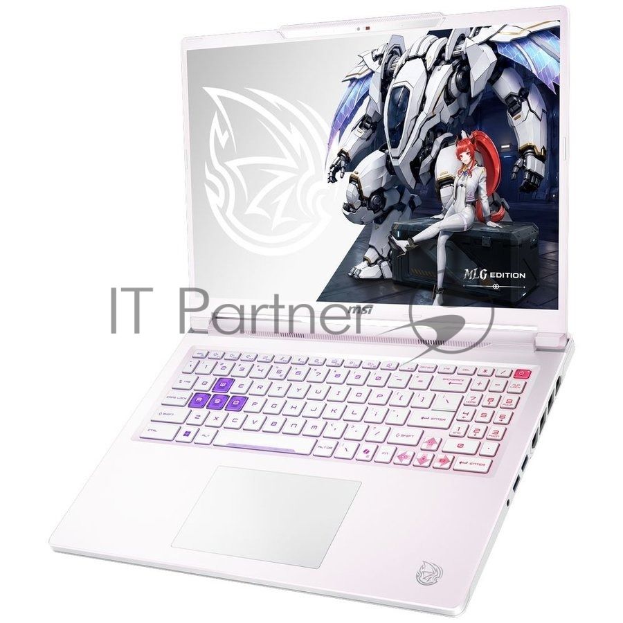 Ноутбук MSI Crosshair A16 HX MLG Edition E8WFK-090XRUY/16"/IPS/AMD Ryzen 9 8940HX/16Gb/1Tb SSD/NVIDIA GeForce RTX 5060 8Gb/NoOS/белый/2.3kg