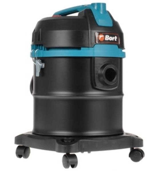Строительный пылесос Bort BSS-1220 черный (93412598) 240/1200 Вт, уборка сухая/влажная, пылесборник мешок/контейнер, 20 л