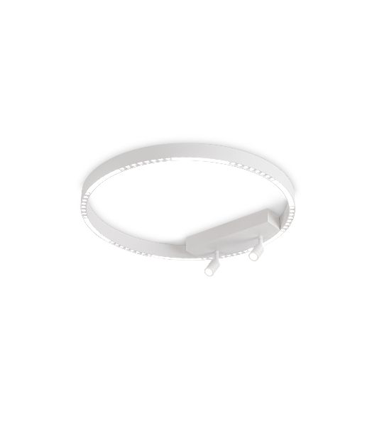 Потолочный светодиодный светильник Ambrella light FL5807/1+2 WH белый 40W 3000K/4200K/6400K D600*95 (без ПДУ)