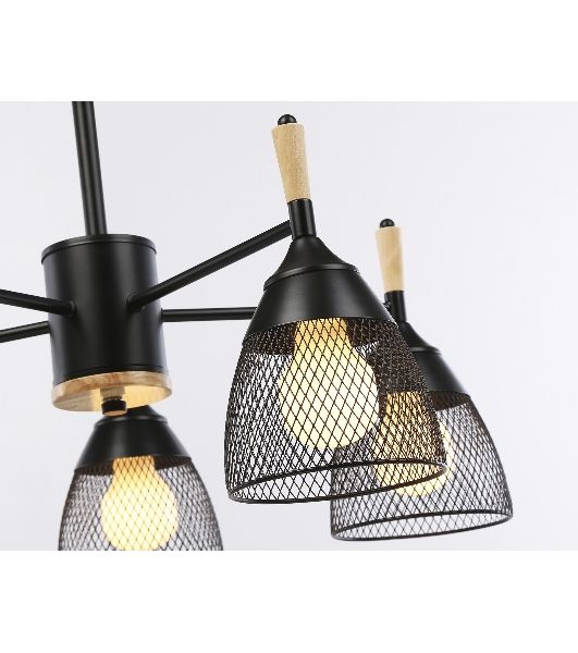 Светильник Ambrella light TR8015/5 BK черный E27*5 max 40W D600*385