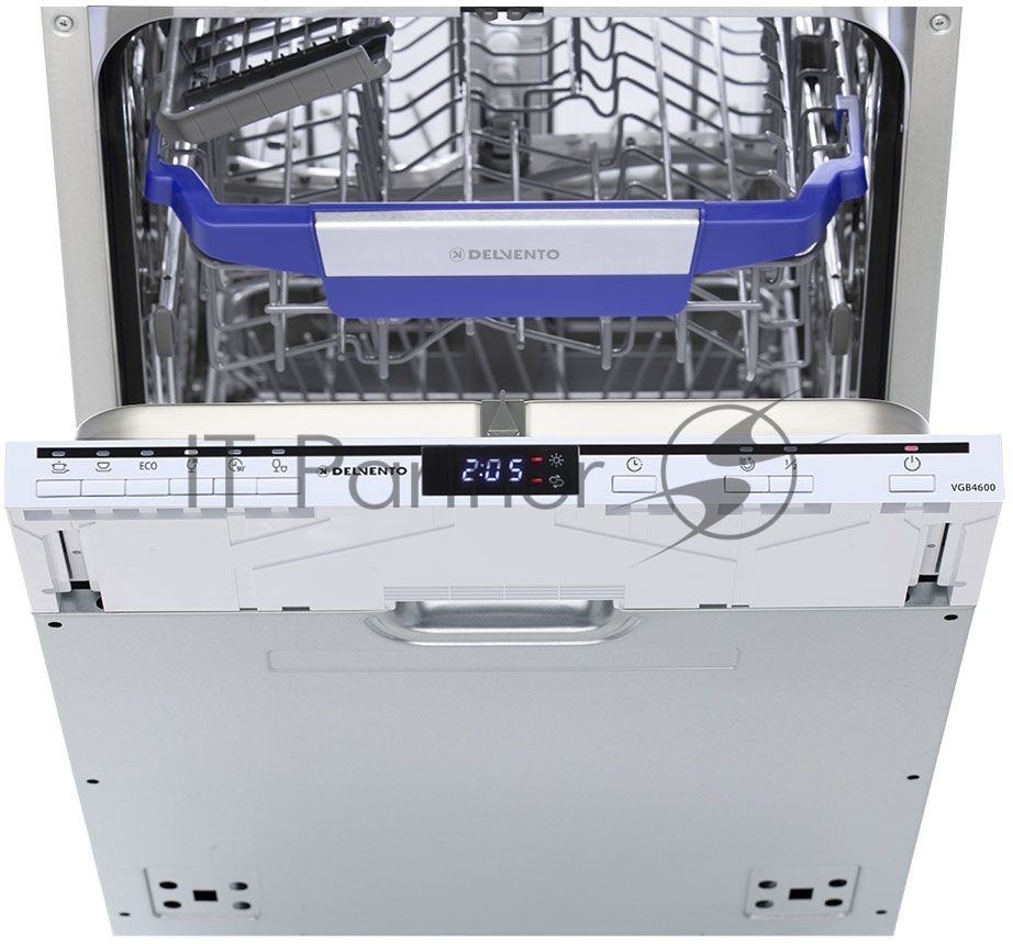 Встраиваемая посудомоечная машина Delvento VGB4600, белый, 44.8 см, 10 компл., 49 дБ, класс A++