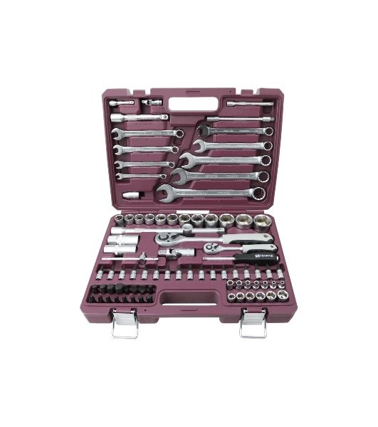 Набор инструмента универсальный Thorvik TS082 1/4", 1/2"DR, 82 предмета