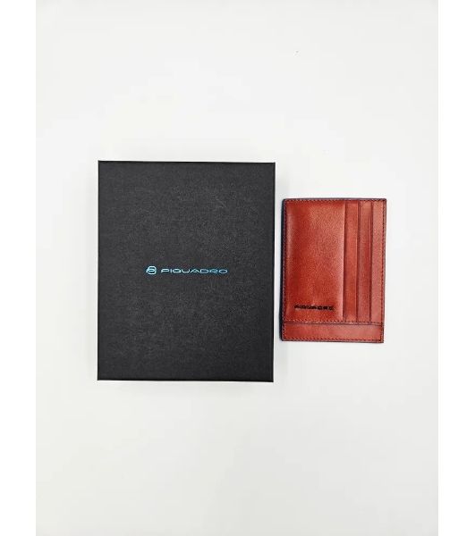 Картхолдер Piquadro Blue Square PP2762B2R/CU4 табачный, натуральная кожа