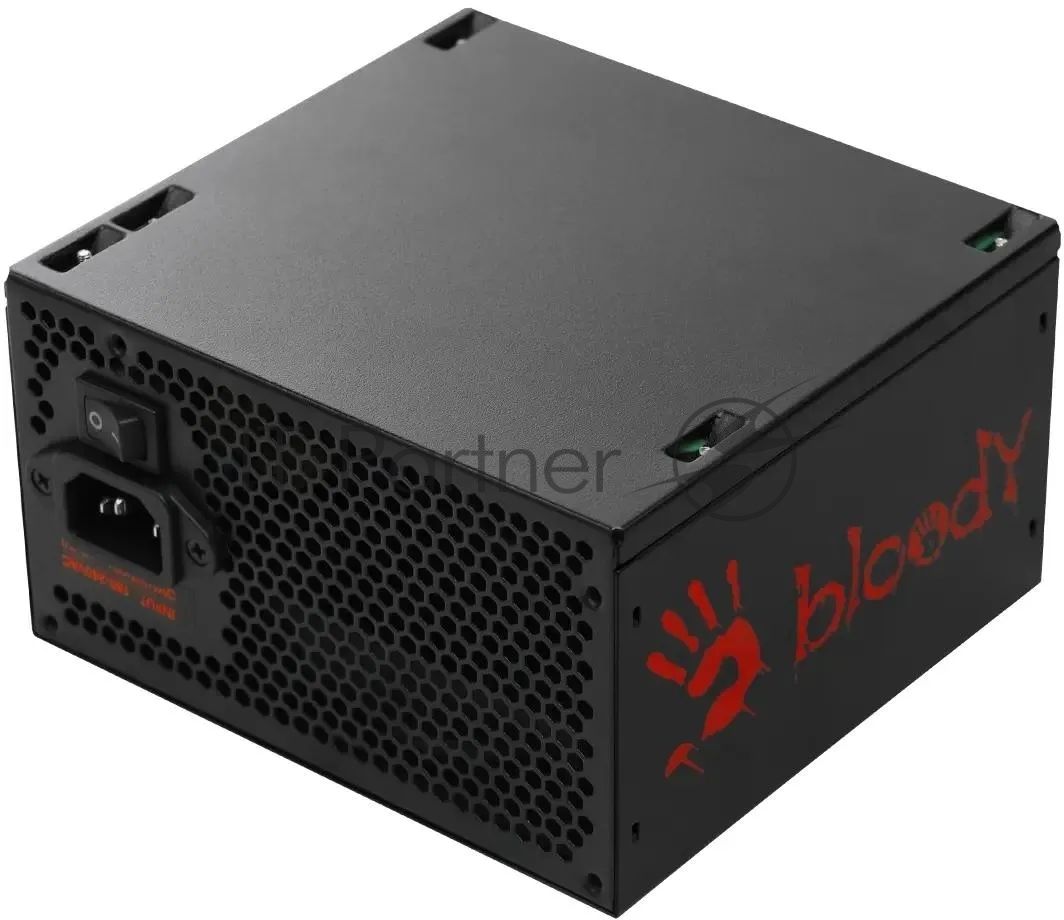 Блок питания Bloody BD-PS500W, 500Вт, 80 PLUS белый, 120мм,черный