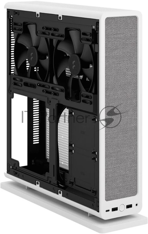 Компьютерный корпус без блока питания Fractal Design Ridge, 2x140mm, 2xUSB-A 3.2 + 1xUSB 3.2 Type-C, SFX PSU Support, mITX White