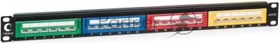 Патч-панель Cabeus PLCOL-24-Cat.5e-Dual 19", 1HU, портов: 24 х RJ45, кат. 5е, неэкр., цветная