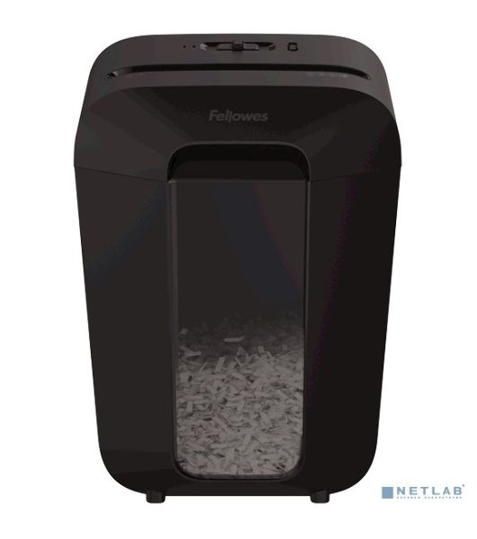 Шредер Fellowes PowerShred LX70 черный (секр.P-4)/перекрестный/11лист./18лтр./скрепки/скобы/пл.карты