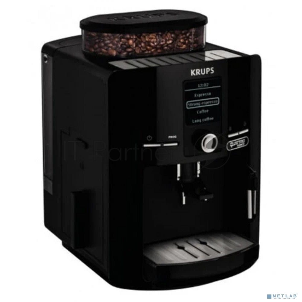 Кофемашина Krups Espresseria EA82F010 1450Вт черный/нержавеющая сталь