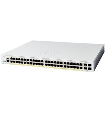 Коммутатор Cisco Catalyst C1200-48P-4X, 48×1 Гбит/с + 4×10 Гбит/с SFP+, управляемый