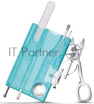 Швейцарская карта Victorinox SwissCard Nailcare (0.7240.T21) бирюзовый полупрозрачный коробка подарочная Швейцарская карта Victorinox SwissCard Nailcare (0.7240.T21) бирюзовый полупрозрачный коробка подарочная