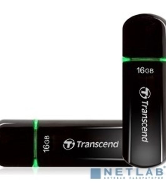 Флешка USB Transcend Jetflash 600 (TS16GJF600), 16Gb, USB 2.0, R/W 30/15, черный/зеленый