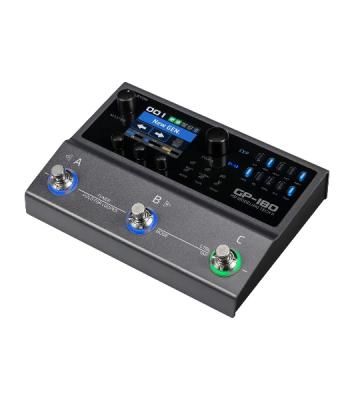Напольный процессор эффектов Valeton GP-180 200 усилителей, до 12 эффектов одновременно, поддержка IR импульсов гитарных кабинетов, встроенный USB-аудиоинтерфейс SnapTone с поддержкой NAM, 200 пресетов, встроенный аккумулятор на 6+ часов работы, 3 футс