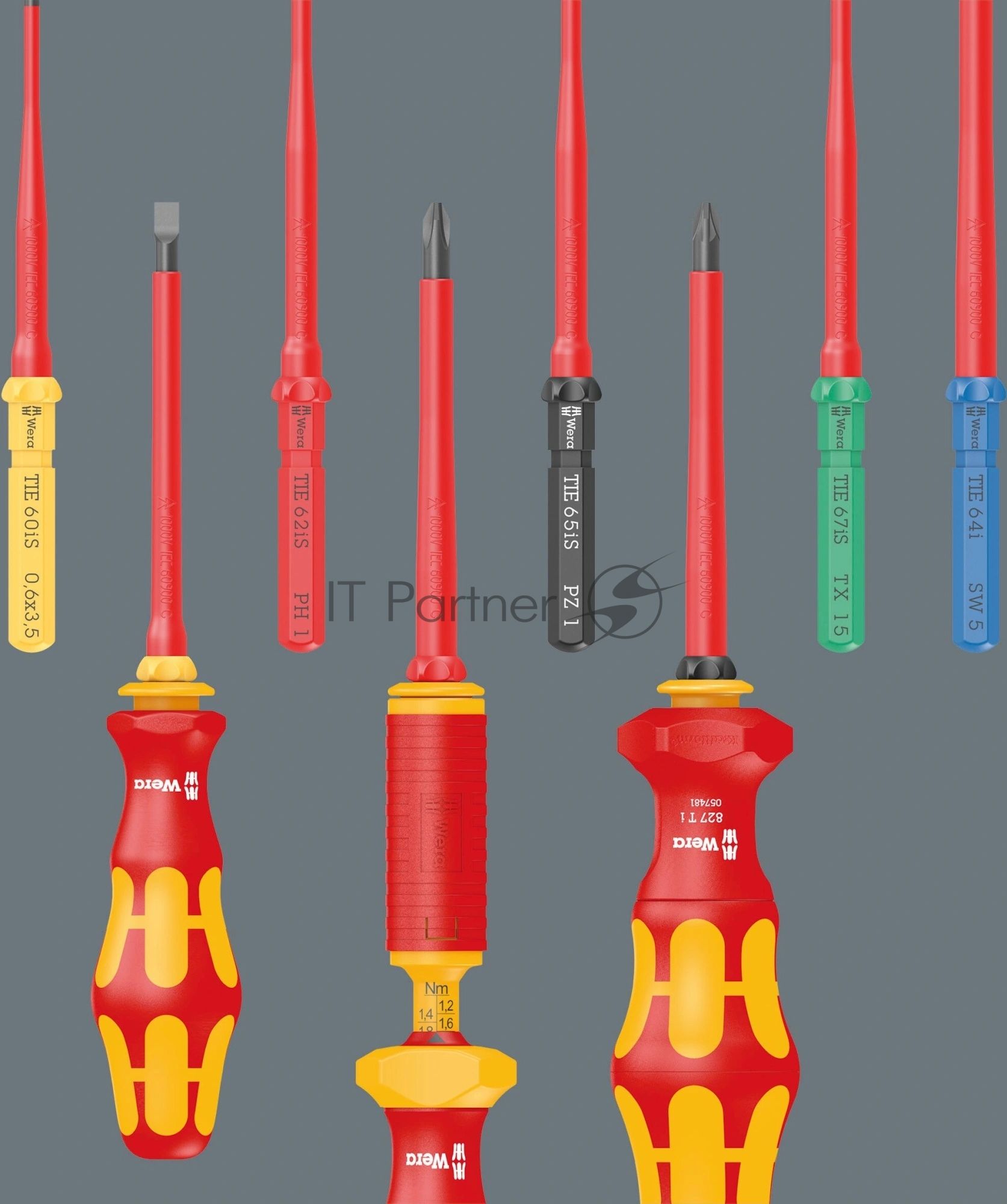Отвертка Wera Kraftform Kompakt VDE 18 Universal 1 Tool Finder в компл.:18 предметов (WE-006613)