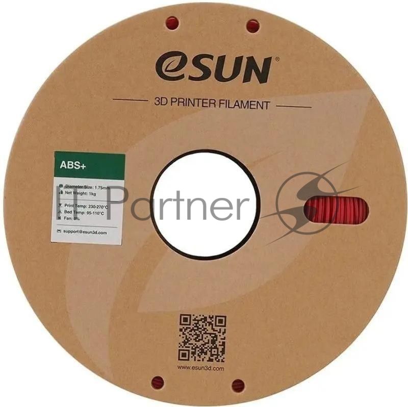 Пластик для принтера 3D Esun ABS+175R1 ABS d1.75мм 1кг 1цв. красный