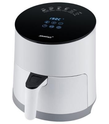 Аэрофритюрница Steba HF 1000 белый/чёрный, 1500 Вт, 3.5 л, 0.5 кг, съёмная чаша, антипригарное покрытие, таймер