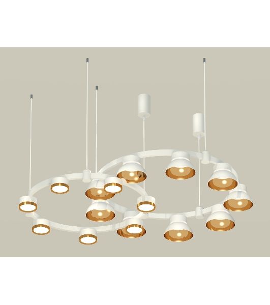 Светильник Ambrella light XR92081110/16 SWH/PYG/CL белый песок/золото желтое полированное/прозрачный GX53