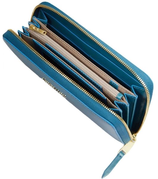 Кошелек женский Piquadro Blue Square PD1515B2R/OT3 синий петроль натур.кожа