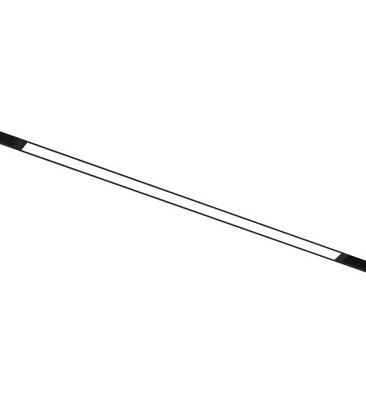 Трековый линейный светильник Ambrella light GL8055 BK черный IP20 27W 3000-6000K 220V 120° 600*25*41