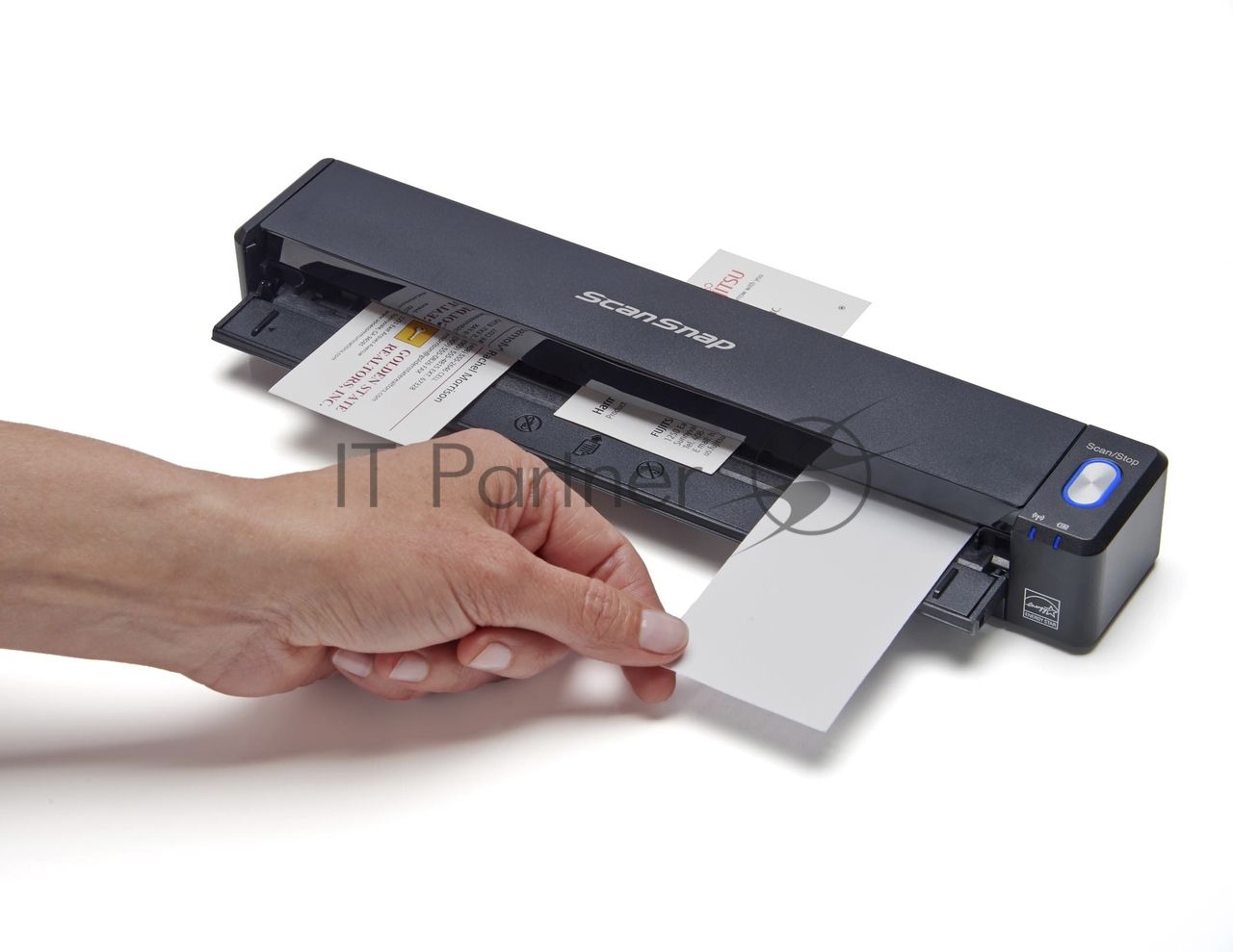 Сканер Fujitsu ScanSnap iX100  PA03688-B001  (А4, 5,2  сек./стр., односторонний,  Wi-Fi, 500)