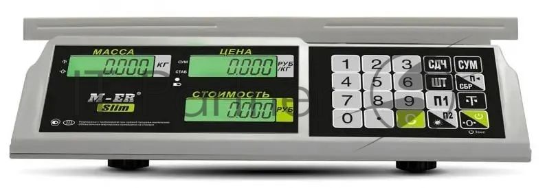 Весы торговые Mertech M-ER 326AC-32.5 LCD серый (3041)