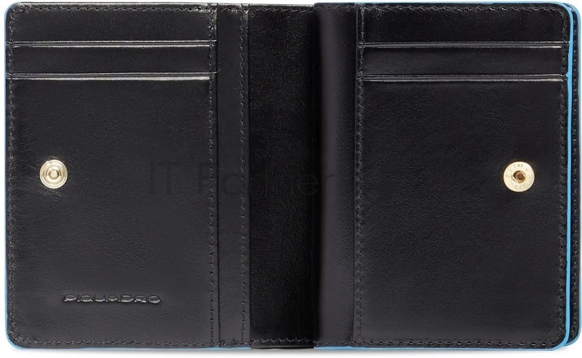 Кошелек женский Piquadro Blue Square PD6660B2R/N черный натур.кожа