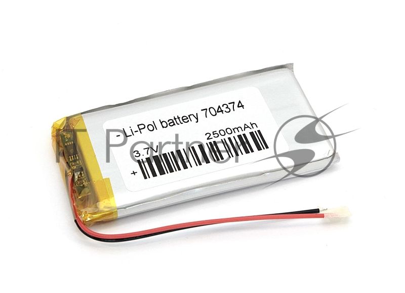 Портативный аккумулятор Li-Pol (батарея) 7x43x74мм 2pin 3.7V/2500mAh