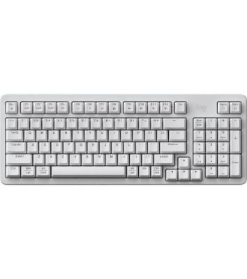 Клавиатура Logitech K868 гибридная, USB Type-A, Bluetooth, радиоканал, белый