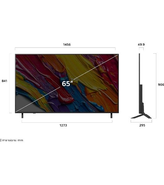 Телевизор LG 65" 65QNED82A6B/ARUG черный титан Edge LED QNED 4K UHD 120Hz Smart TV 2GB/8GB