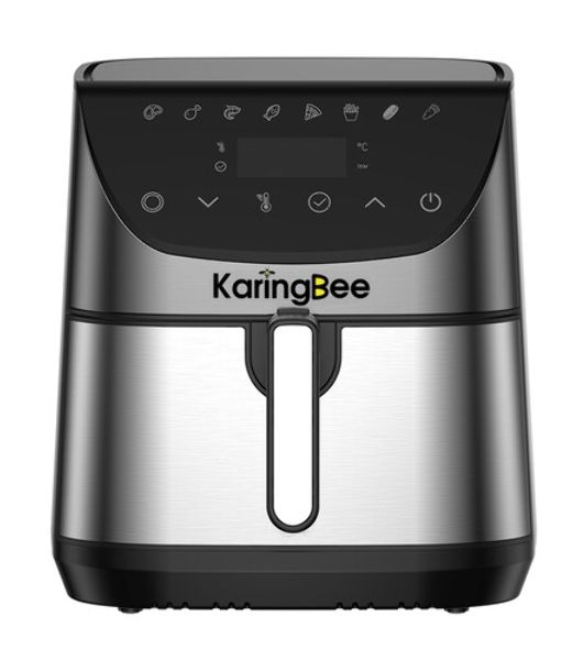 Аэрогриль KaringBee SZ-A807 серебристый, 2000 Вт, 7 л, сенсор, 8 программ