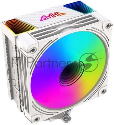 Кулер GMNG GG-CPC220-ARGB2 ARGB белый 120мм алюминий+медь 1600rpm 26db 4-pin 220W 154мм